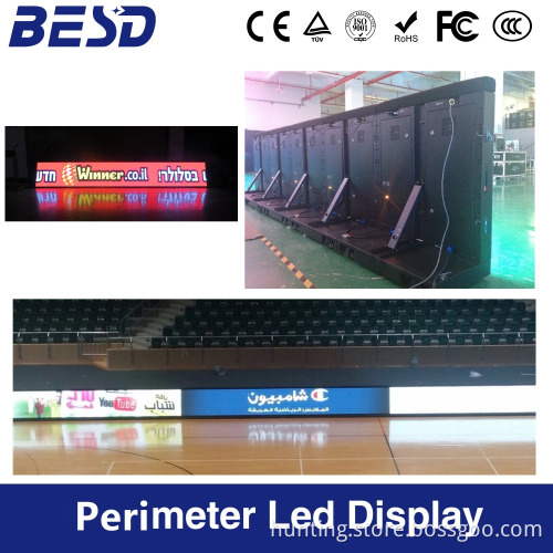 Waterphoof P10 Perimeter full color LED screen Display for world cup/football game /NBA stadium LED billboard